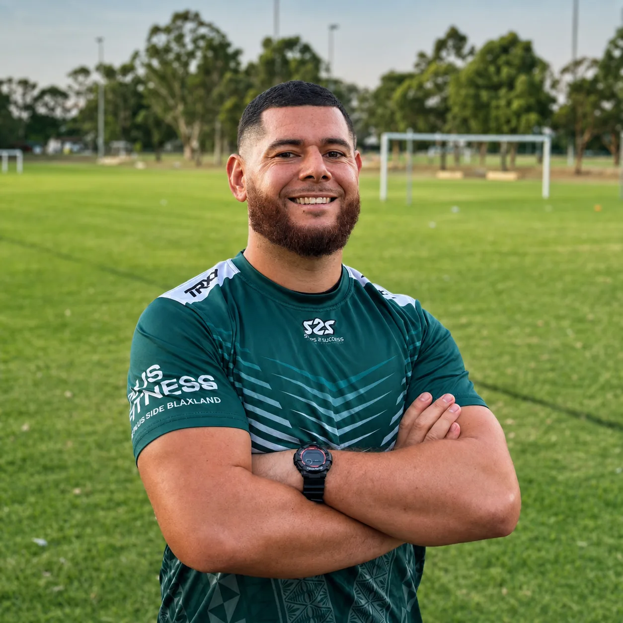 Coach Rob on the field in S2S training kit